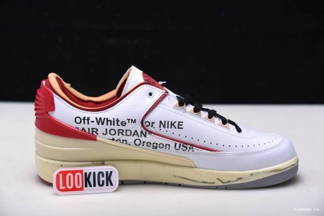 Rep Jordan White SP 2 Low Red DJ4375-106 Off-White Retro 0722